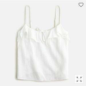 J. Crew Ruffle Soft Gauze Cami NWT MSRP $70